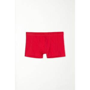 Tezenis Baumwoll-Boxershorts mit kontrastfarbenen Nähten und Logo Mann Rot Größe S