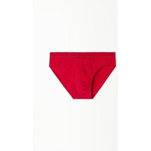 Tezenis Baumwoll-Slip mit kontrastfarbenen Nähten und Logo Mann Rot Größe M