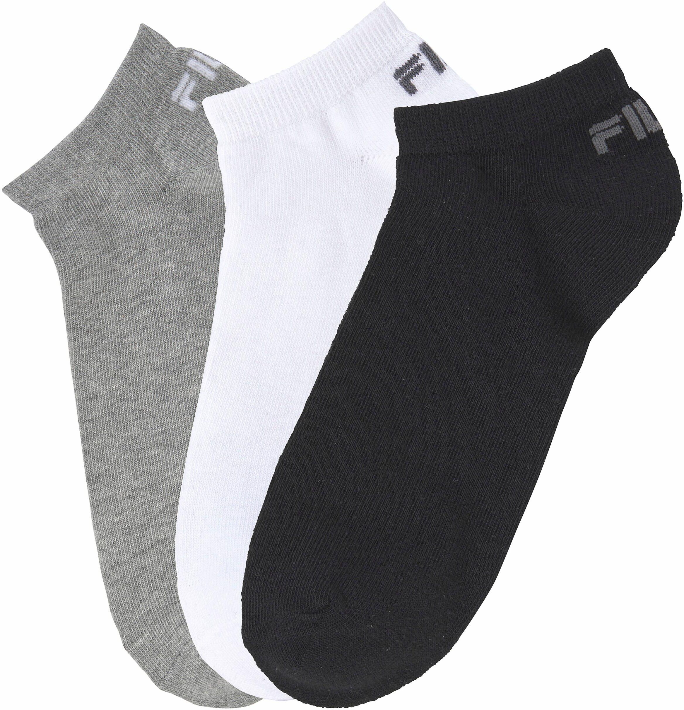 Fila Sneakersocken, (3 Paar), mit eingestricktem Logo an der Ferse weiss Größe 35-38 39-42 43-46