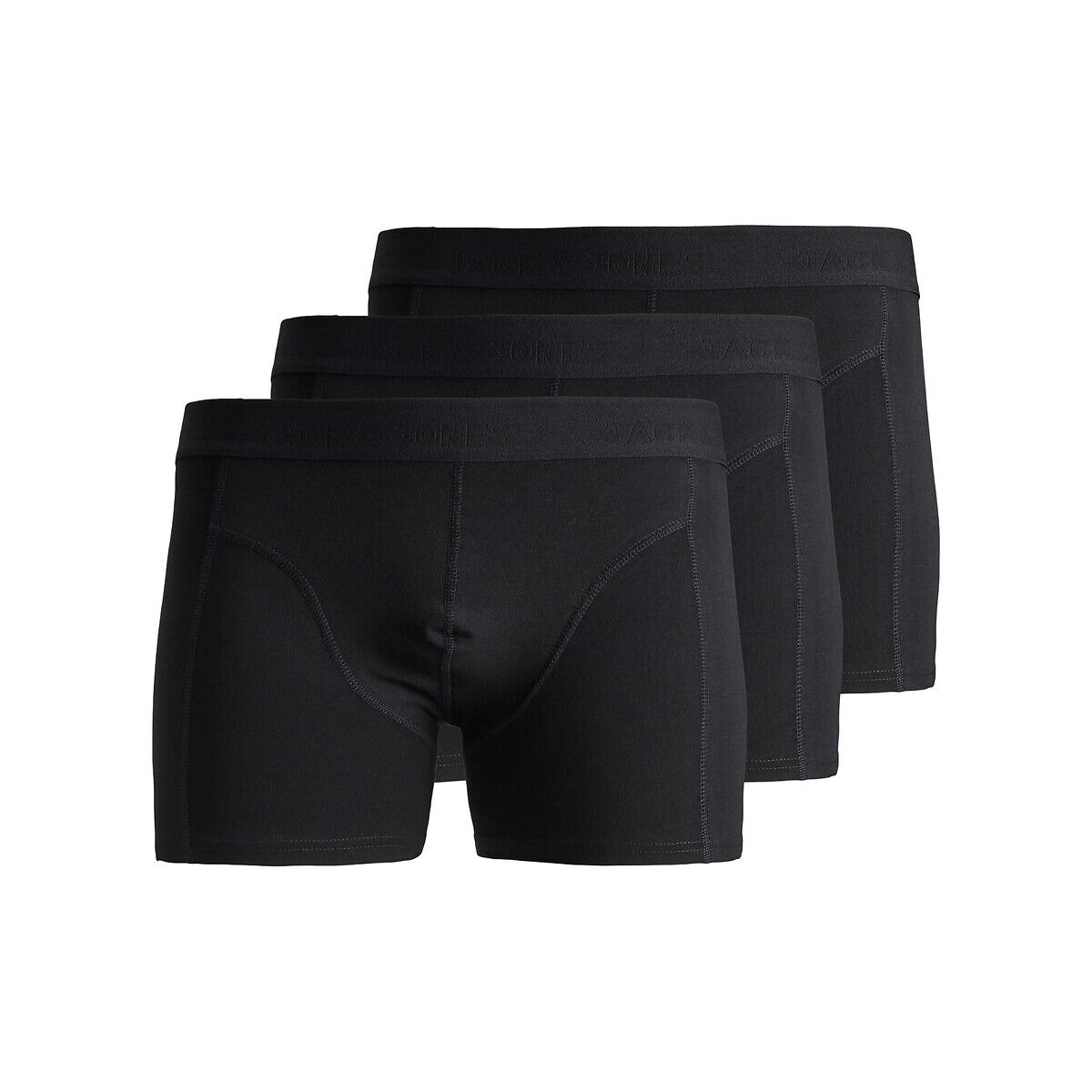 JACK & JONES 3er-Pack Boxershorts SCHWARZ