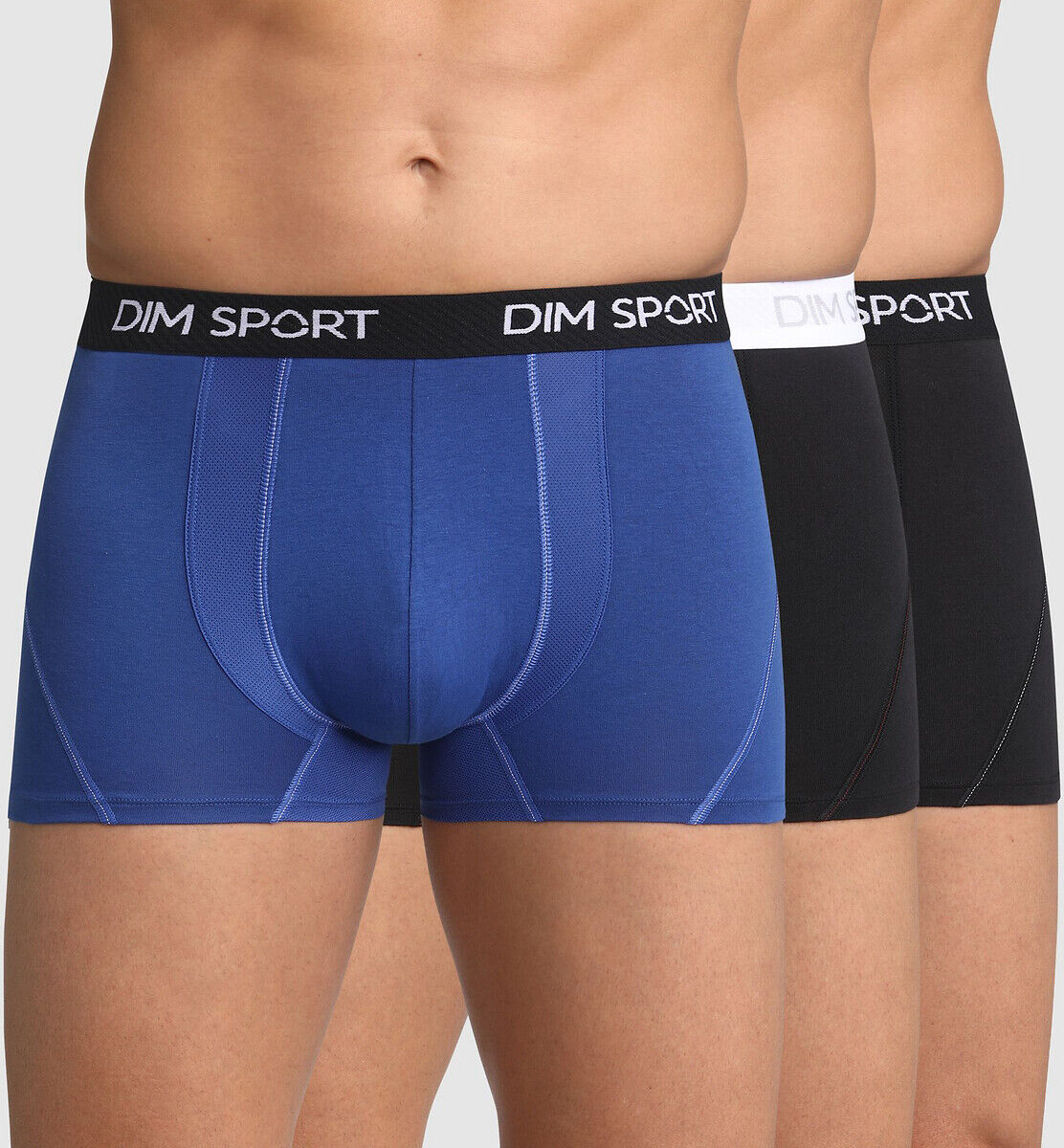 DIM SPORT 3er-Pack Shortys SCHWARZ