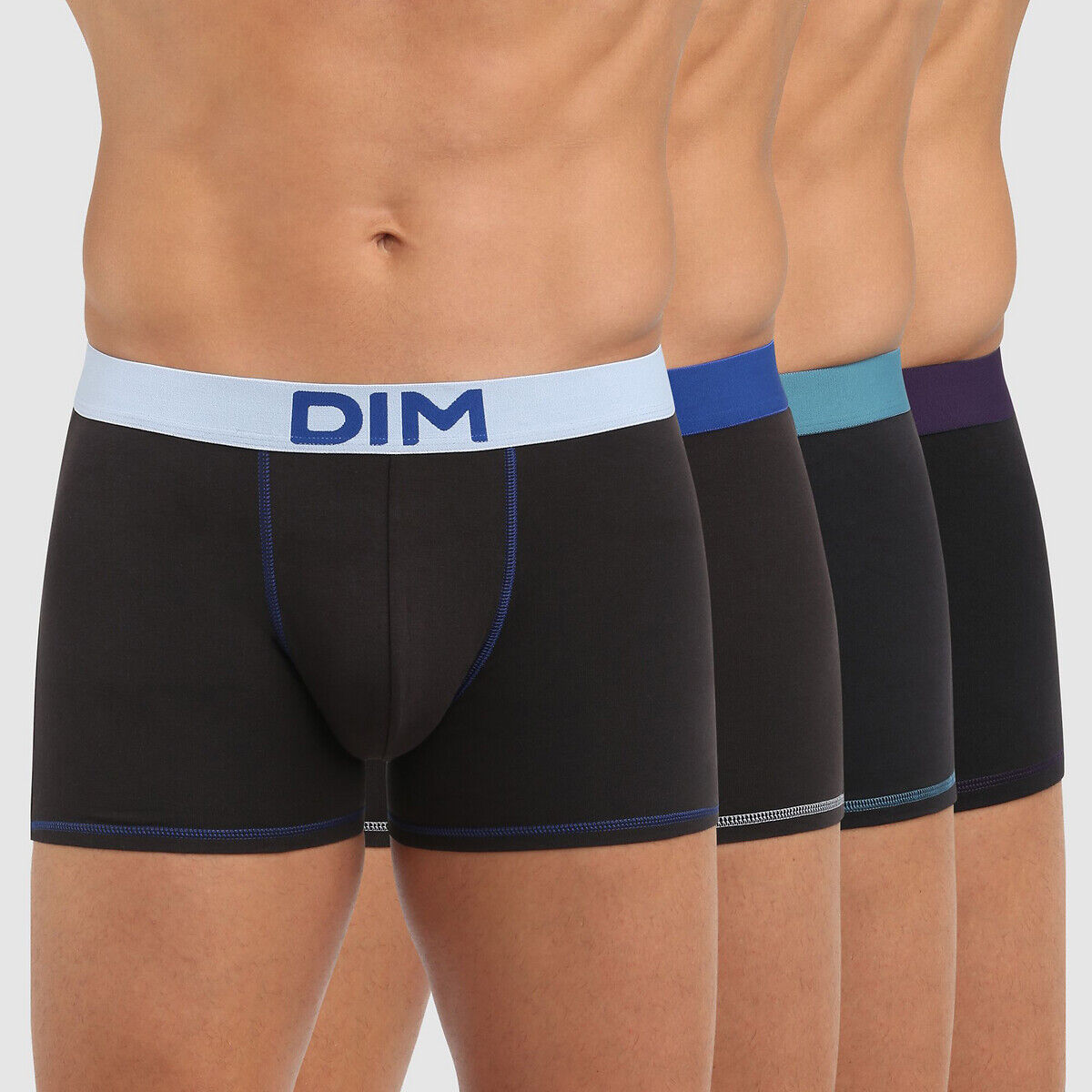 DIM 4er-Pack Boxer-Shorts Mix and colors MEHRFARBIG;SCHWARZ