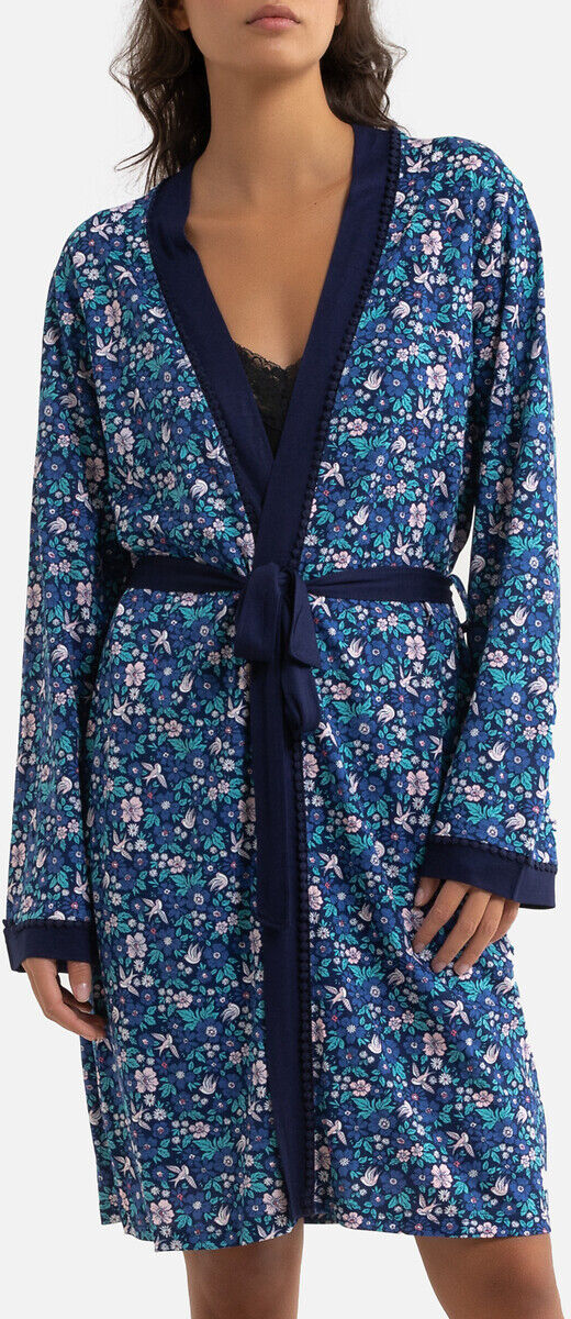 NAF NAF Kimono Geais, weich fliessende Viskose BLAU