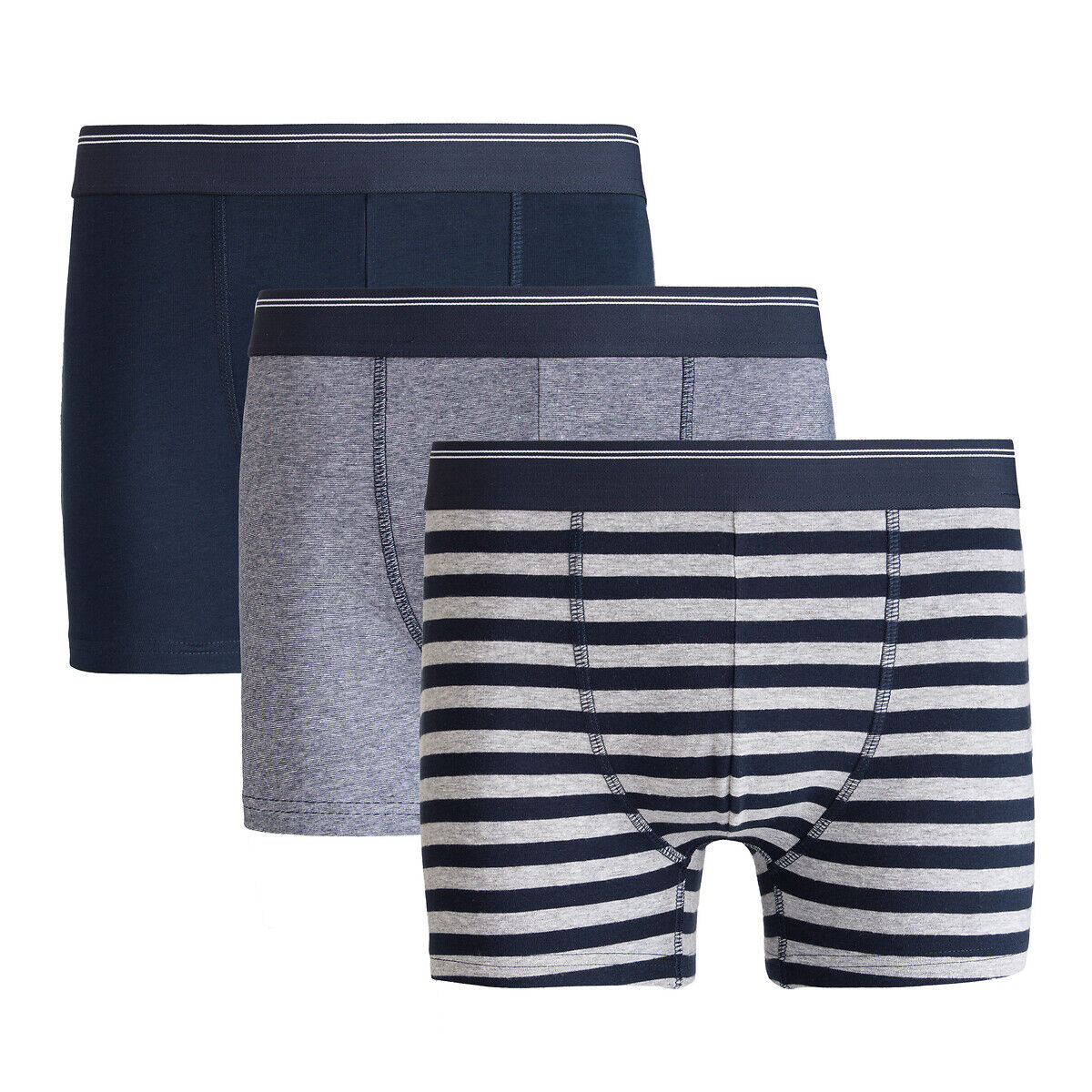 LA REDOUTE COLLECTIONS 3er-Pack Shortys, Bio-Baumwolle BLAU