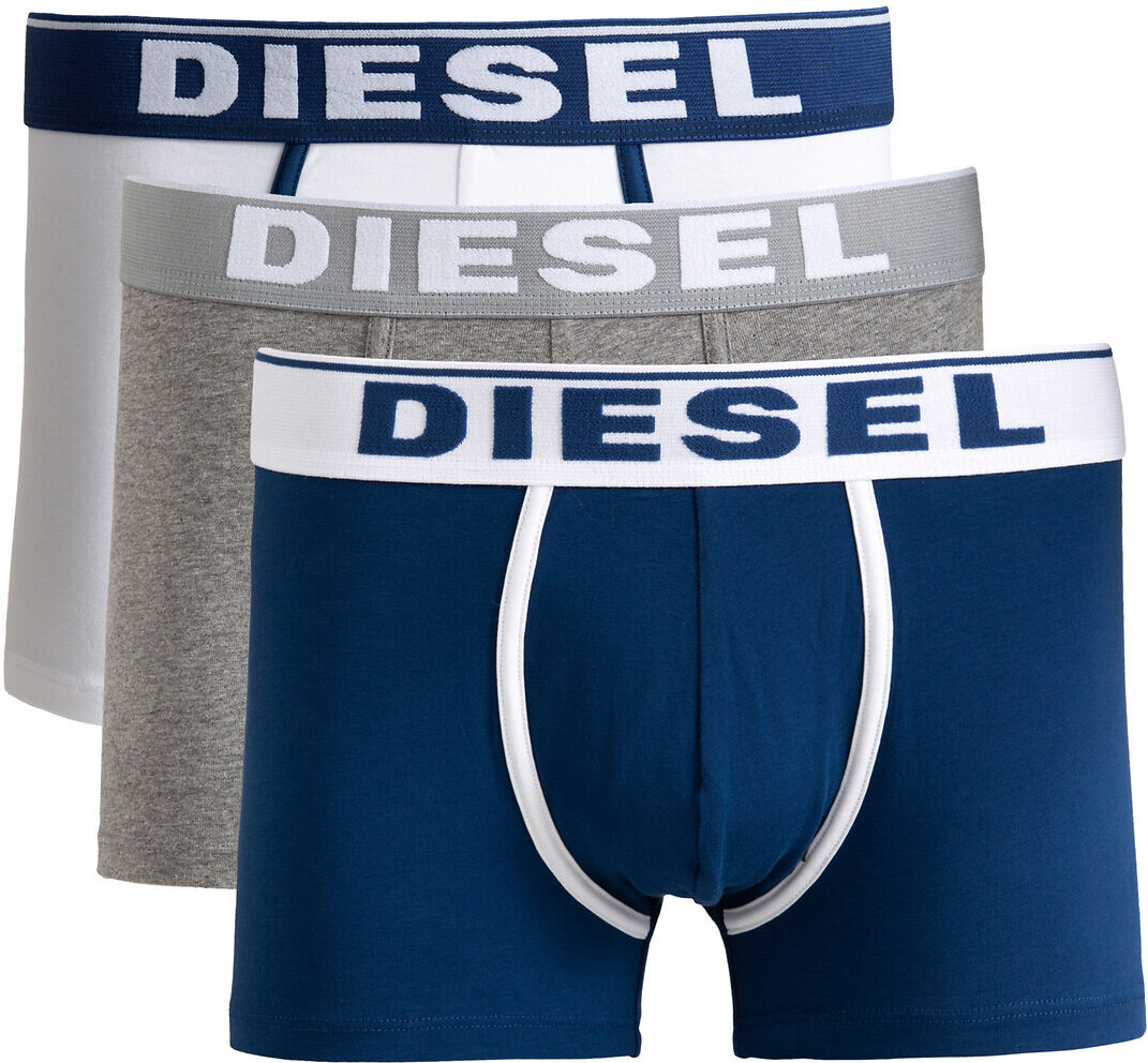 Diesel 3er-Pack Shortys, Baumwoll-Stretch BLAU;SCHWARZ