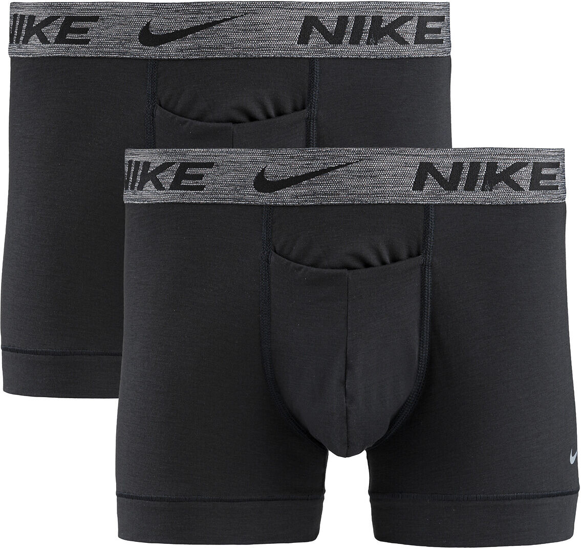 NIKE 2er-Pack Shortys, mit Recycling-Polyester SCHWARZ;BLAU