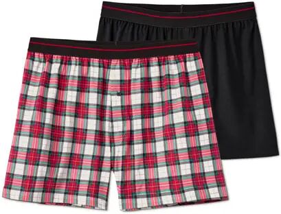 Tchibo - 2 Jersey-Boxershorts - Anthrazit/Meliert - 100% Baumwolle - Gr.: M/5 Baumwolle 1x M/5