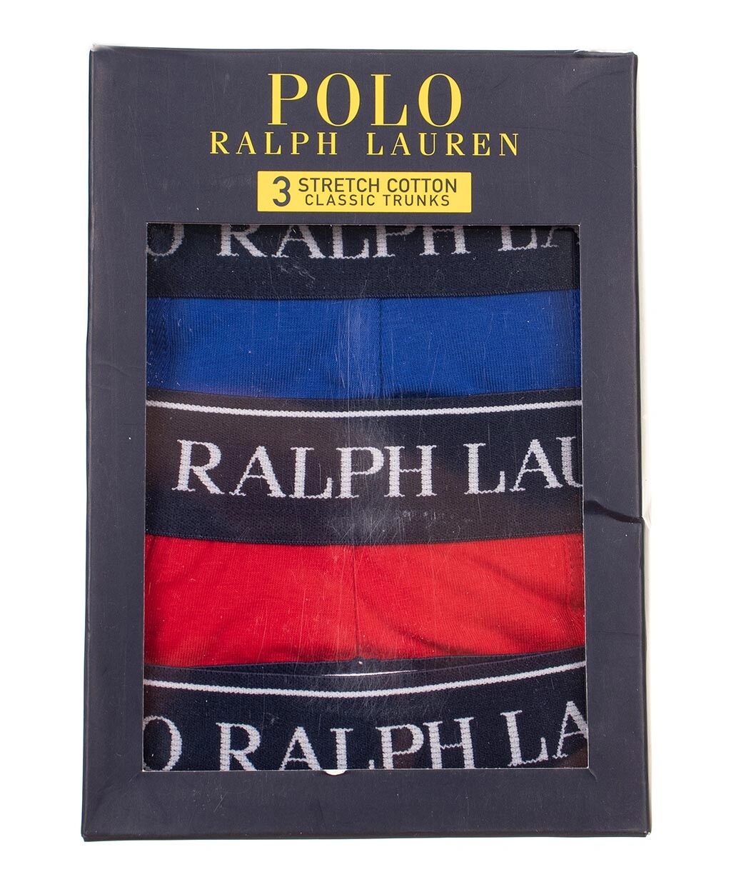 Ralph Lauren Polo pánské boxerky tmavě modrá červená modrá Velikost: XL