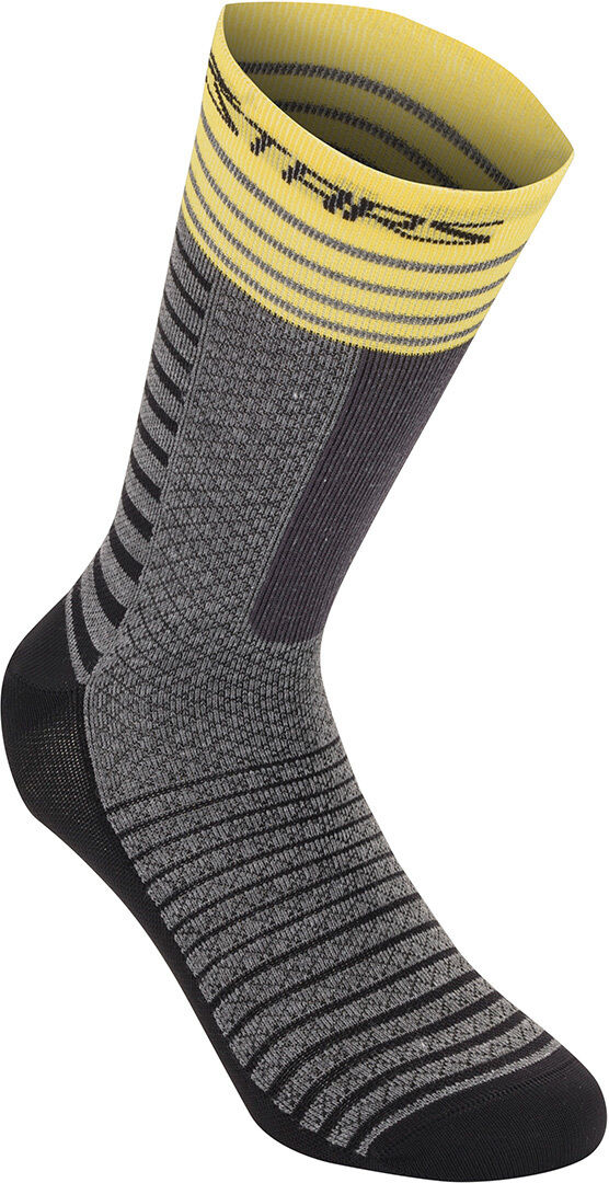 Alpinestars Drop 19 Ponožky M Černá žlutá