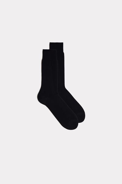 Intimissimi Ponožky ze Skotské Bavlny Extrafine Člověk Modrá Size 37-39