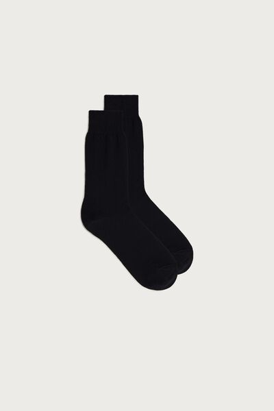 Intimissimi Vlněné Ponožky Merino Člověk Modrá Size 40-41
