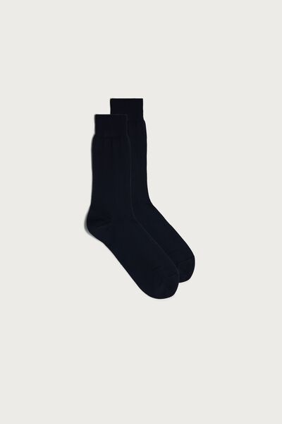 Intimissimi Krátké Ponožky ze Supima Bavlny Člověk Modrá Size 44-45