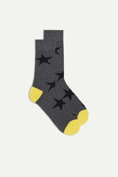 Intimissimi Krátké Vzorované Ponožky z Bavlny Supima® Člověk Multicolor Size 44-45