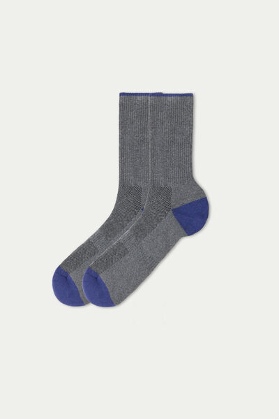 Tezenis Bavlněné Vzorované Ponožky Sport Člověk Modrá Größe TU