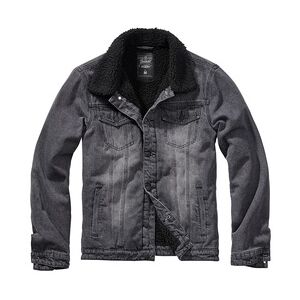 Brandit Textil Brandit Sherpa Denimjacke schwarz, Größe XL