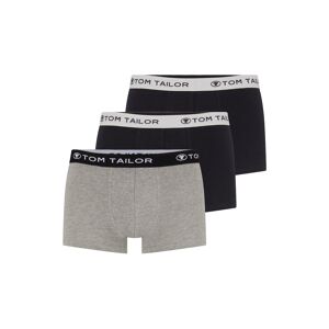 TOM TAILOR Herren Hip-Pants im Dreierpack, grau, Logo Print, Gr. M/5