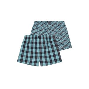 TOM TAILOR Herren Boxershorts im Dopelpack, grün, Karomuster, Gr. 4