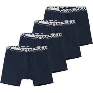 TOM TAILOR Herren Boxershorts im 4er-Set, blau, Uni, Gr. 7