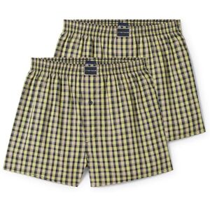 TOM TAILOR Herren Boxershorts aus Baumwolle, grün, Karomuster, Gr. 5