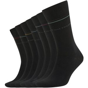 TOM TAILOR Herren Socken in einer 7-Tage-Box, schwarz, Uni, Gr. 35-38