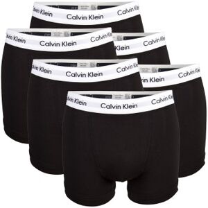 Calvin Klein 6P Cotton Stretch Trunks Schwarz/Weiß Baumwolle Medium Herren