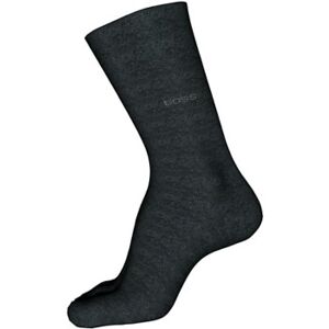 BOSS Business Mercerized Cotton George Finest Sock Dunkelgrau mercerisierte Baumwolle Gr 39/40 Herren