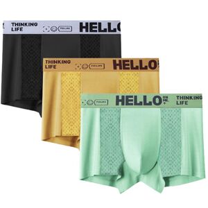 Younaxin Sommer Männer Unterwäsche Eis Seide Mesh Boxer Shorts Dünne Abschnitt Atmungsaktive Höschen Junge Unterwäsche Unterhose Sexy Unterhosen Knickers