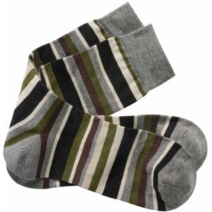 Mey & Edlich Herren Socken Grau gestreift 39-42, 43-46