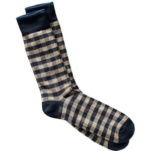 Mey & Edlich Herren Raster-Socke atmungsaktiv blau 39-42, 43-46