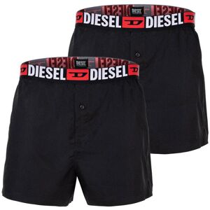 Diesel Web-Boxershorts 2er Pack Herren Baumwolle, schwarz