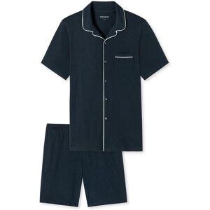 Schiesser Pyjama Herren Jersey, marine