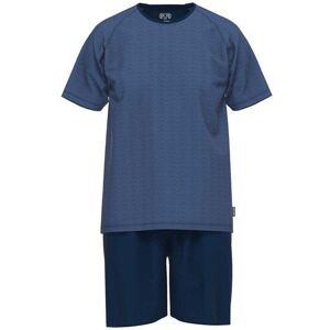 Ceceba Pyjama Herren Baumwolle gemustert, blau