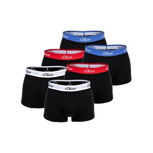 S. Oliver Boxershort 6er Pack Herren Baumwolle, schwarz