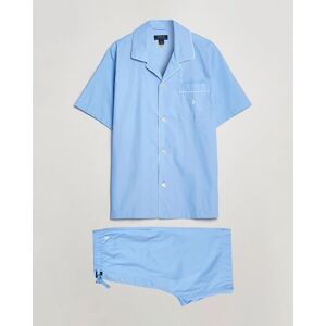 Polo Ralph Lauren Cotton Short Pyajama Set Solid Austin Blue