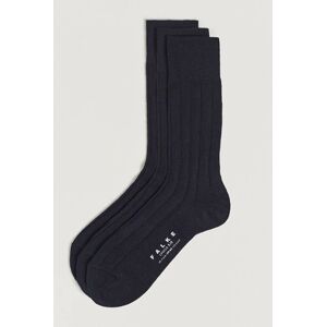 Falke 3-Pack Lhasa Cashmere Socks Dark Navy