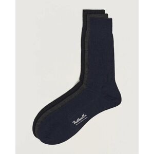 Pantherella 3-Pack Naish Merino/Nylon Sock Navy/Black/Charcoal