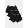 Siksilk Herren Black 3pk Logo Boxer L