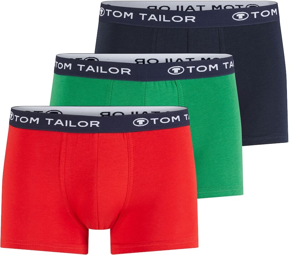 TOM TAILOR Herren Hip-Pants im Dreierpack, grün, unifarben, Gr.L/6