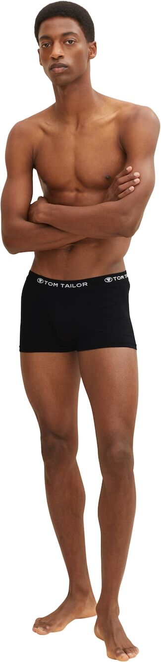 TOM TAILOR Herren Hip-Pants im Dreierpack, schwarz, unifarben, Gr.L/6