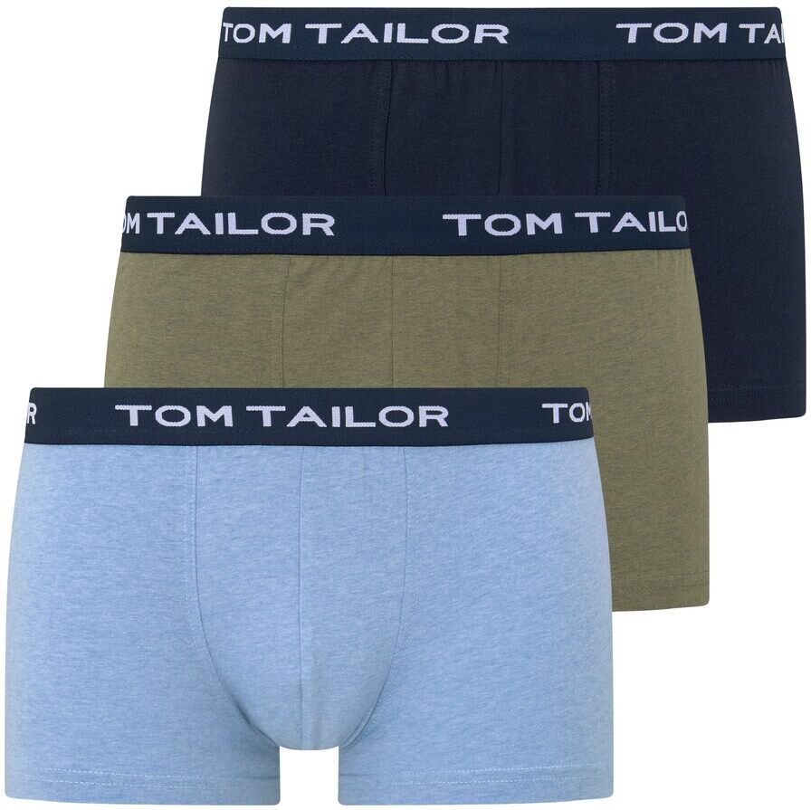 TOM TAILOR Herren Hip-Pants im Dreierpack, grün, Gr.S/4