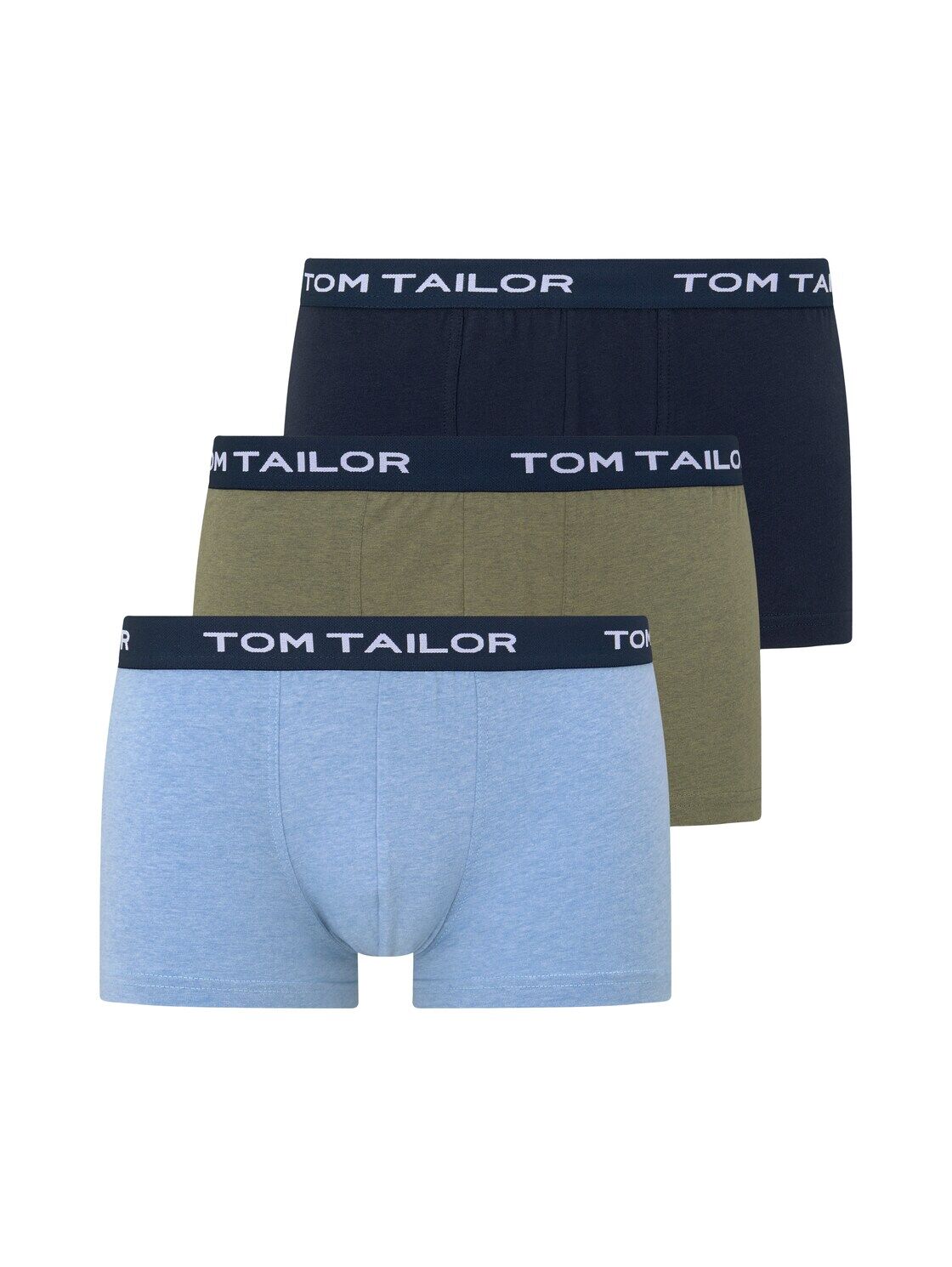 TOM TAILOR Herren Hip-Pants im Dreierpack, grün, Gr.M/5