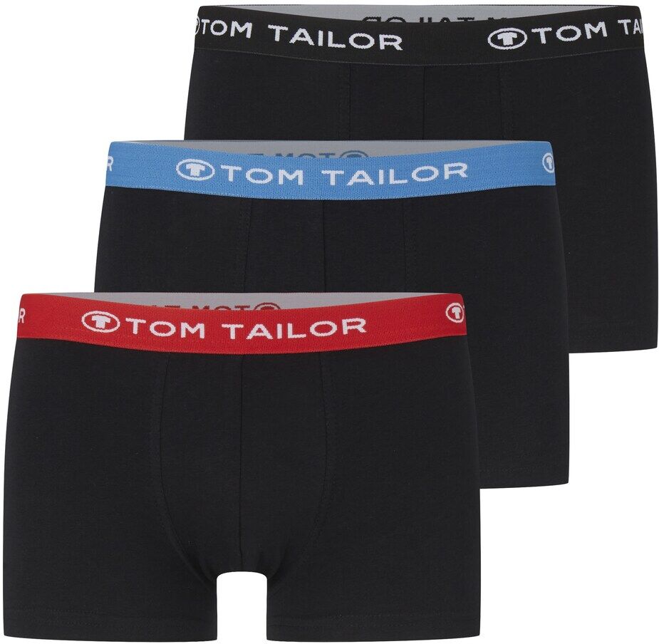 TOM TAILOR Herren Hip-Pants im Dreierpack, schwarz, unifarben, Gr.XXL/8