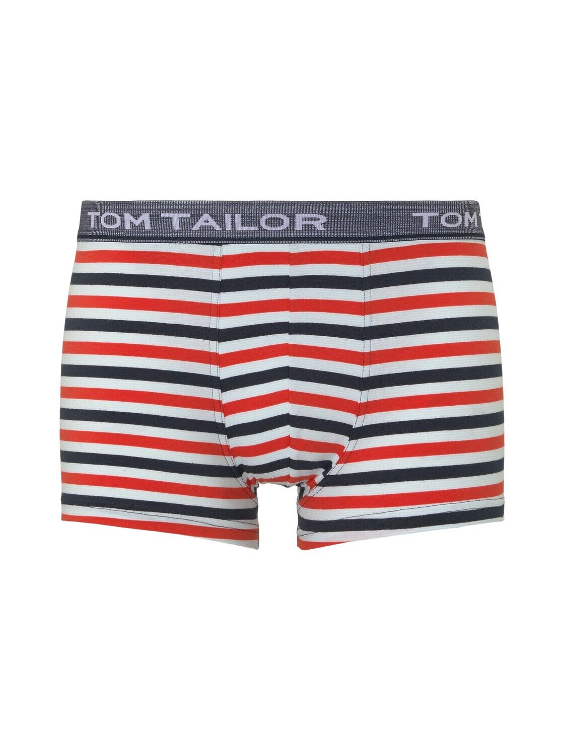 TOM TAILOR Herren Gestreifte Hip-Pants, rot, Gr.S/4