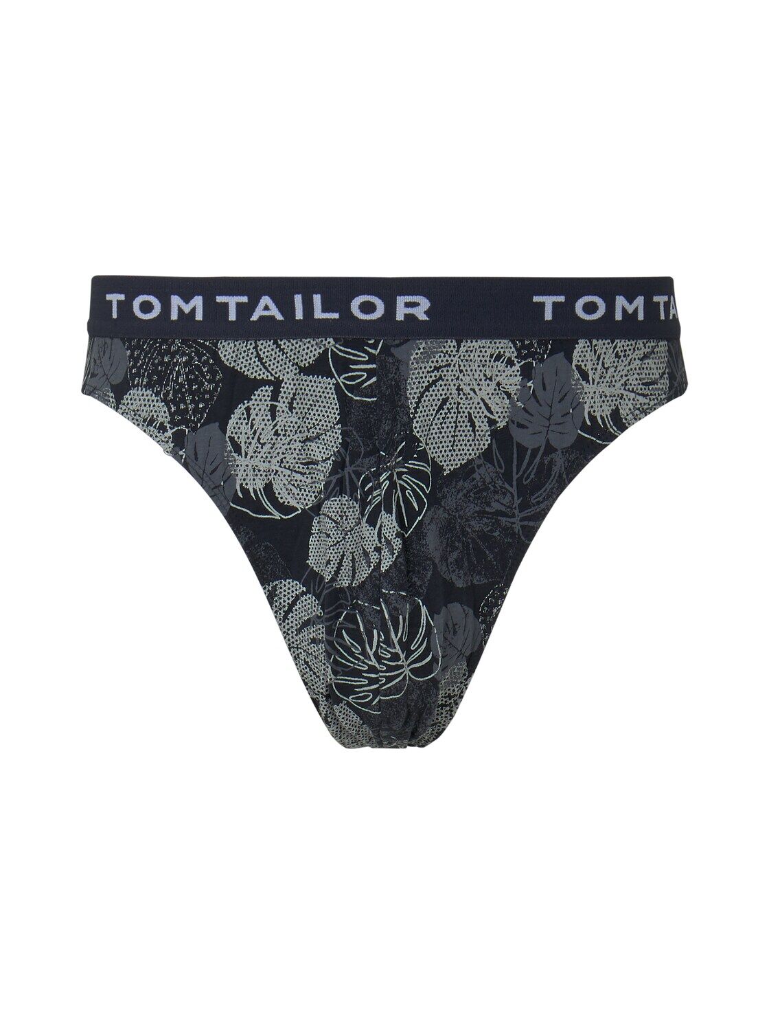 TOM TAILOR Herren Gemusterter Slip, blau, Gr.M/5