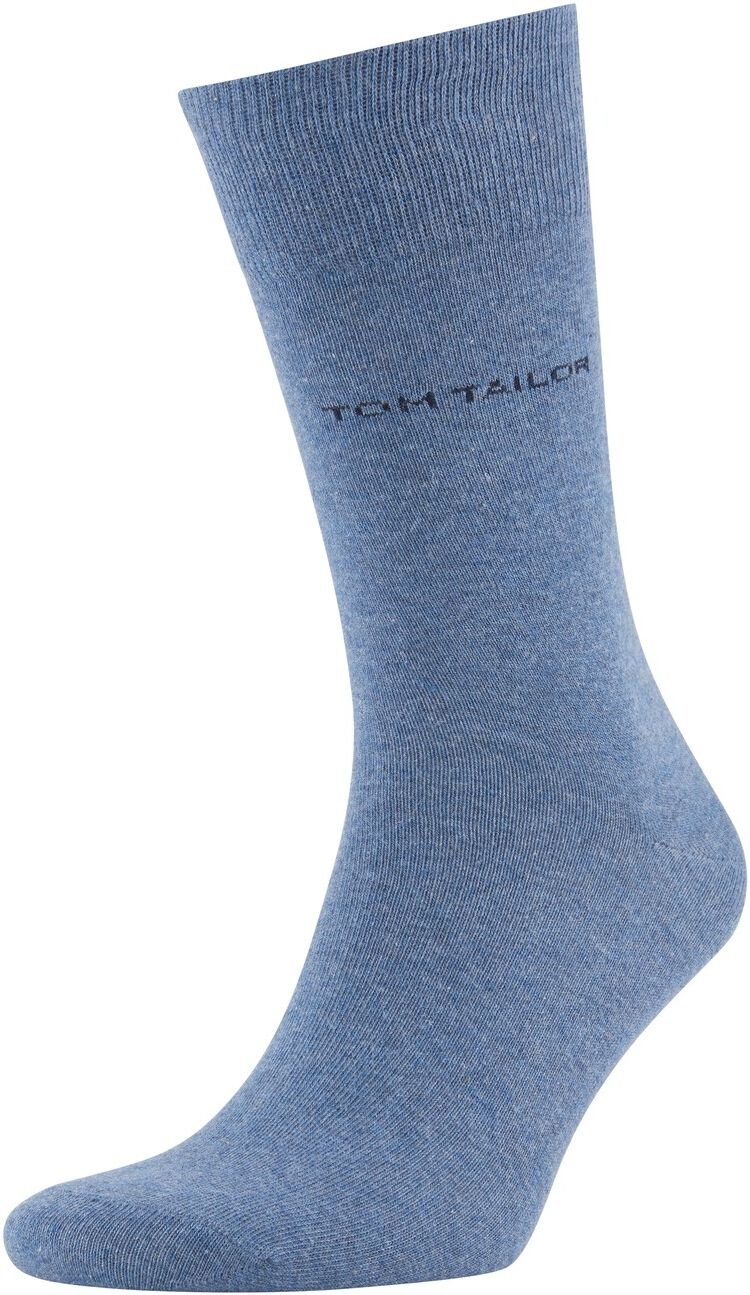 TOM TAILOR Herren Basic Socken im Doppelpack, blau, unifarben, Gr.43-46