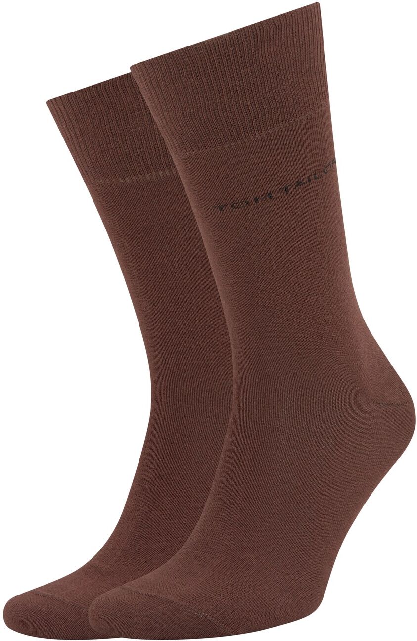 TOM TAILOR Herren Socken im Doppelpack, braun, Gr.39-42