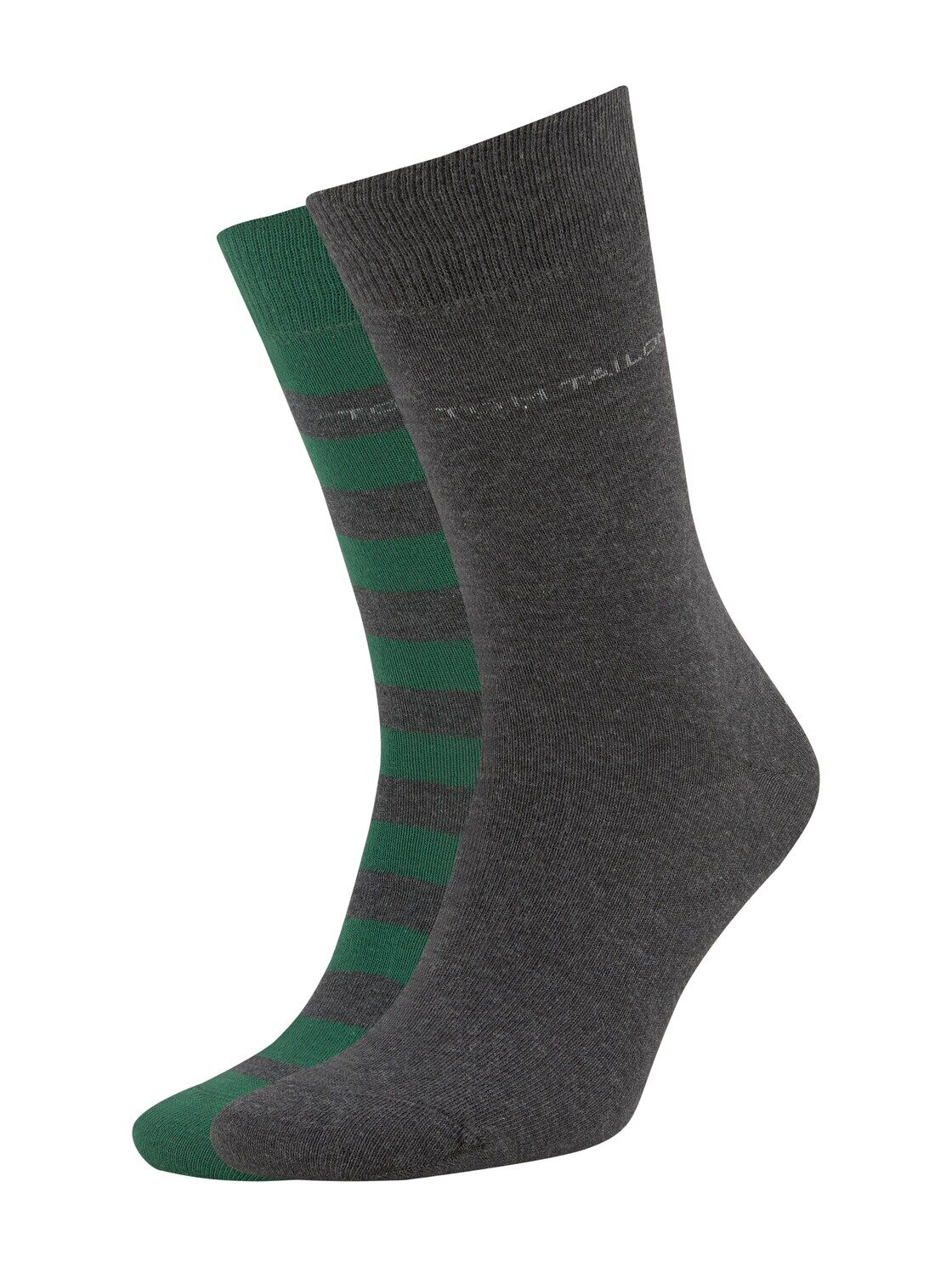 TOM TAILOR Herren Socken im Doppelpack, grün, Gr.43-46