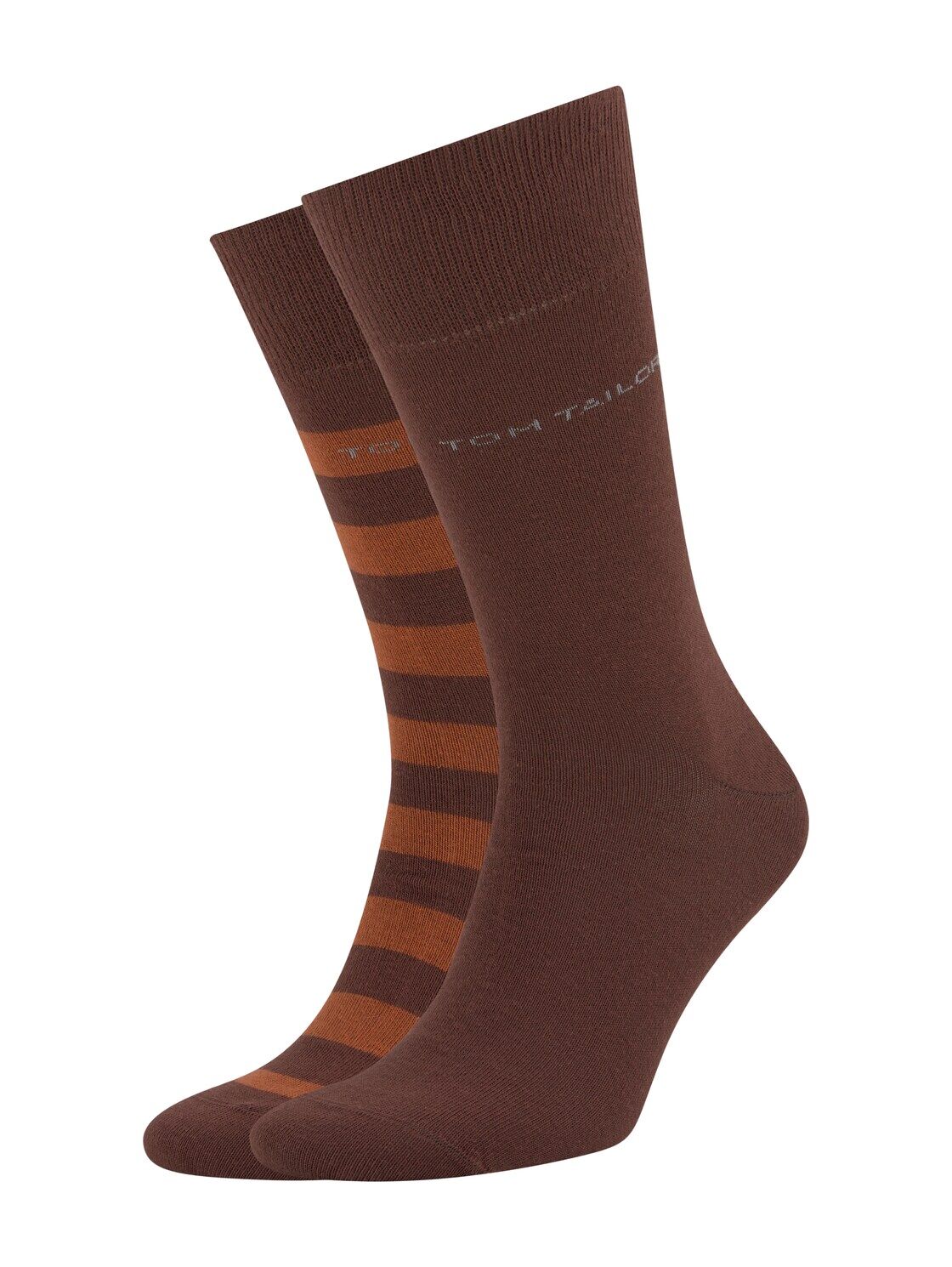 TOM TAILOR Herren Socken im Doppelpack, braun, Gr.39-42