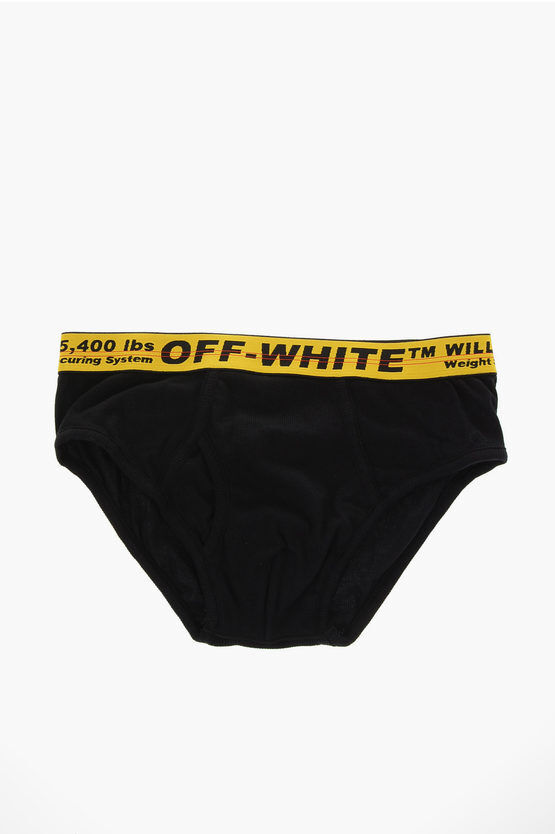 Off-White Stretch Cotton Slip Größe L