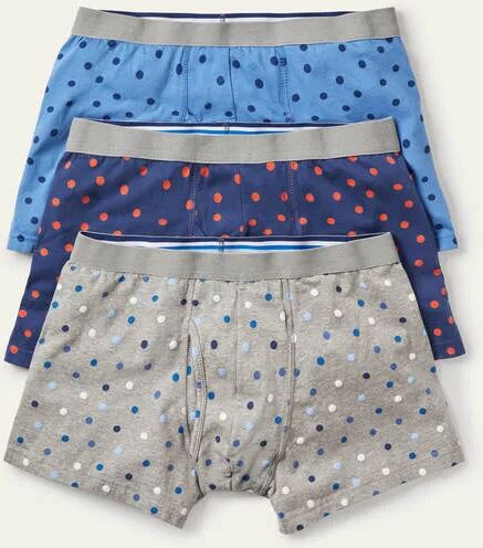 Boden Blautöne, Bunt/Getupft, Set Jersey-Boxershorts im 3er-Pack Herren Boden, S, Navy